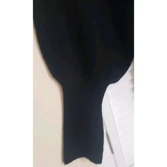 NWT CECE CREW NECK LONG PUFF SLEEVE RHINESTONE BOW KNIT SWEATER SMALL - Picture 6 of 11